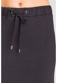 Liu Jo Sport - Czarna spódnica z transparentną wstawką. Kolor: czarny #4