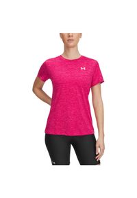 Koszulka treningowa damska Under Armour Tech C-Twist. Kolor: różowy. Sport: fitness #1