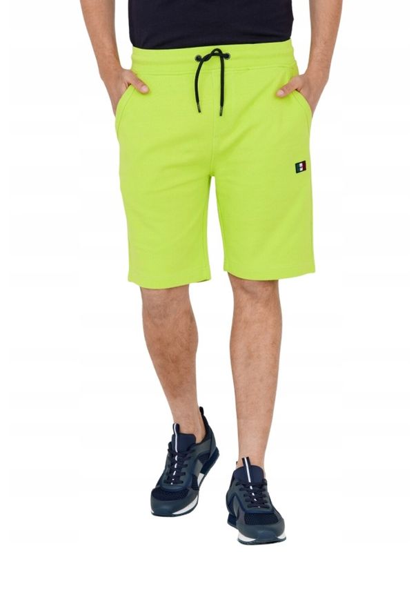 Aeronautica Militare - AERONAUTICA MILITARE Męskie dresowe bermudy zielone, Rozmiar XXL. Kolor: zielony. Materiał: bawełna, dresówka. Wzór: haft