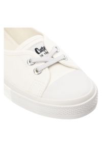 Białe Trampki Lee Cooper Modne Buty Damskie. Okazja: na co dzień. Kolor: biały. Materiał: tkanina. Styl: elegancki, casual, klasyczny #4