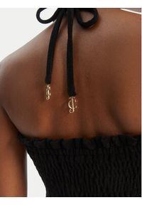 Juicy Couture Sukienka letnia Smocked Terry JCGED126007 Czarny Regular Fit. Kolor: czarny. Materiał: bawełna. Sezon: lato #2