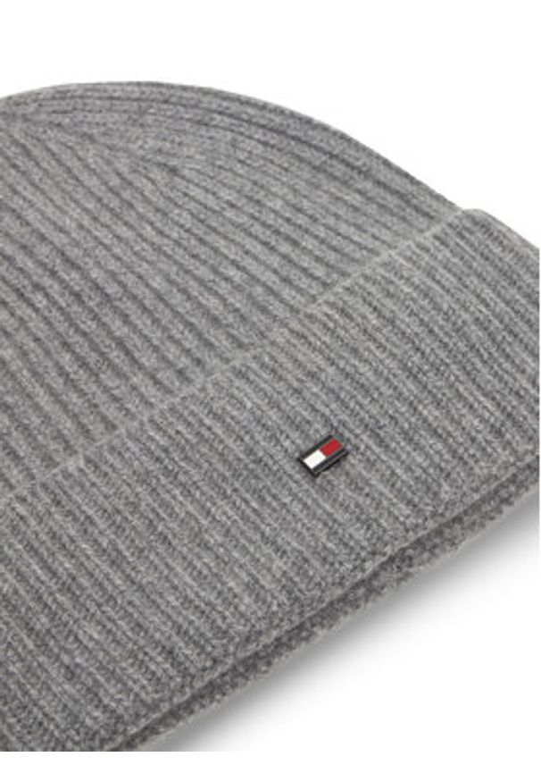 TOMMY HILFIGER - Tommy Hilfiger Czapka Flag AM0AM13586 Szary. Kolor: szary. Materiał: materiał, kaszmir
