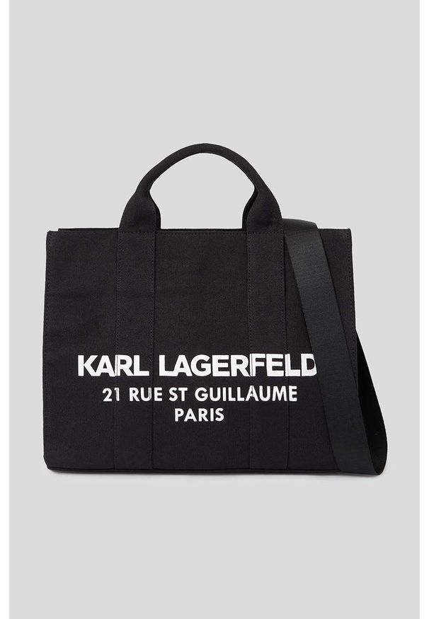 Karl Lagerfeld torebka kolor czarny. Kolor: czarny