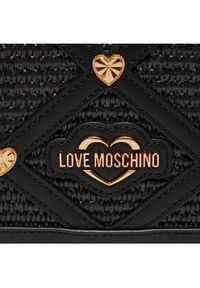 Love Moschino - LOVE MOSCHINO Torebka JC4310PP0IKO100A Czarny. Kolor: czarny. Materiał: skórzane
