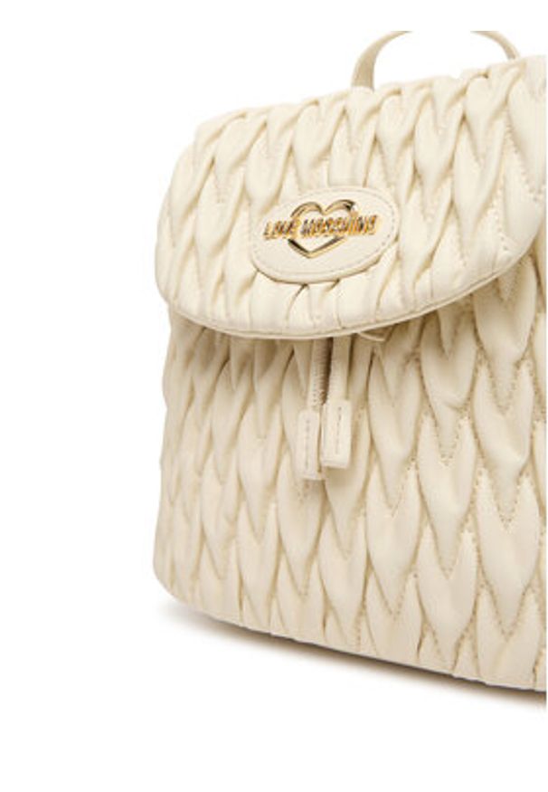 Love Moschino - LOVE MOSCHINO Plecak JC4015PP1NLH0110 Beżowy. Kolor: beżowy. Materiał: skóra