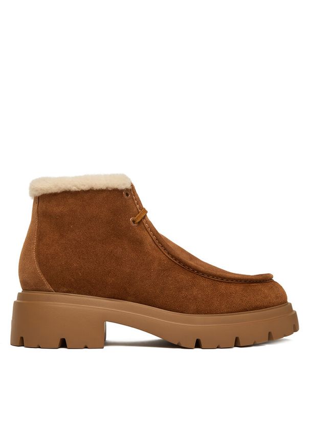 Botki Stuart Weitzman. Kolor: brązowy