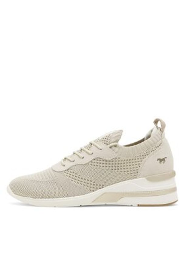 Mustang Sneakersy 1378-304-243 Beżowy. Kolor: beżowy. Materiał: materiał