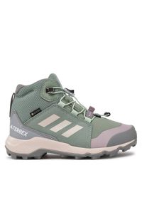 Adidas - adidas Trekkingi Terrex Mid GORE-TEX JI1356 Zielony. Kolor: zielony. Materiał: materiał