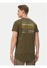 G-Star RAW - G-Star Raw T-Shirt Lash Back D26043-C372 Zielony Relaxed Fit. Kolor: zielony. Materiał: bawełna #2