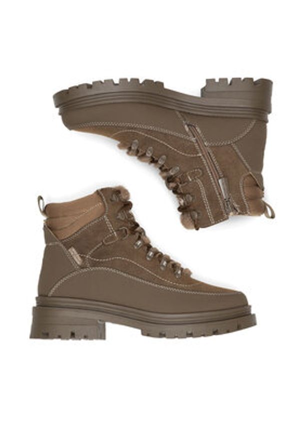 Beverly Hills Polo Club Trzewiki HY62070-2 Khaki. Kolor: brązowy. Materiał: materiał