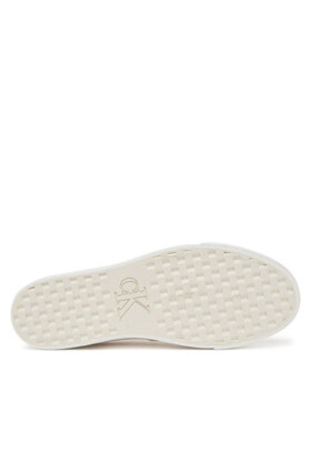 Calvin Klein Jeans Sneakersy Vulc Flatform Low Cv Mix Mg YW0YW01770 Biały. Kolor: biały. Materiał: materiał