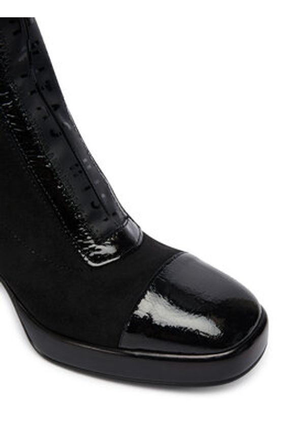 Hispanitas Botki HI254230 Czarny. Kolor: czarny. Materiał: materiał