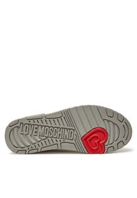 Love Moschino - LOVE MOSCHINO Sneakersy JA21017G18IB0000 Srebrny. Kolor: srebrny. Materiał: skóra