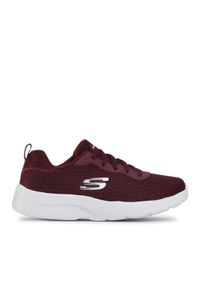 skechers - Skechers Sneakersy Eye To Eye 12964/BURG Bordowy. Kolor: czerwony. Materiał: materiał