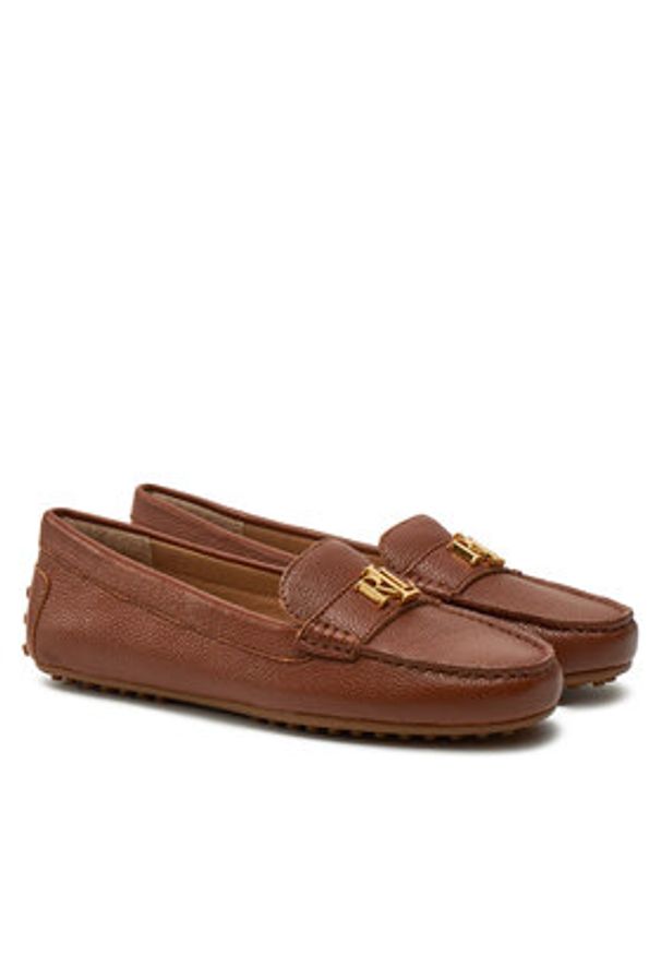 Lauren Ralph Lauren Mokasyny 802942768002 Brązowy. Kolor: brązowy. Materiał: skóra