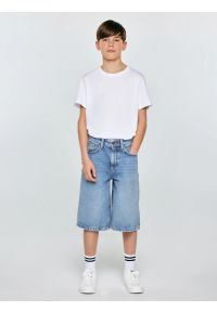 Big-Star - Szorty chłopięce jeansowe niebieskie Andys 190. Stan: podwyższony. Kolor: niebieski. Materiał: jeans. Styl: młodzieżowy, vintage #1