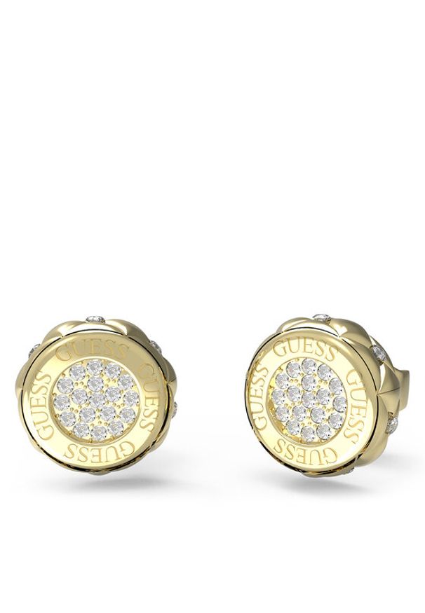Guess Kolczyki JUBE04 595JW Złoty. Materiał: metalowe, złote. Kolor: złoty