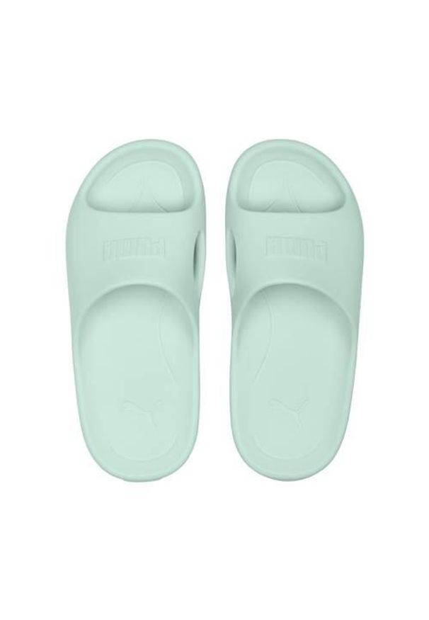 Klapki damskie Puma Shibusa. Kolor: zielony. Materiał: materiał, syntetyk