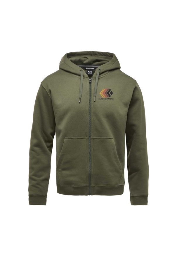 Bluza z kapturem z pełnym zamkiem błyskawicznym Black Diamond Faded. Typ kołnierza: kaptur. Kolor: zielony, czarny, wielokolorowy. Sport: wspinaczka