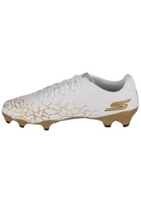 skechers - Buty piłkarskie korki męskie, Skx 1.5 Academy Fg. Kolor: biały. Sport: piłka nożna