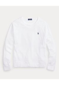 Ralph Lauren - RALPH LAUREN - Biała bluza z bawełny. Typ kołnierza: polo. Kolor: biały. Materiał: bawełna. Wzór: haft. Styl: klasyczny #4