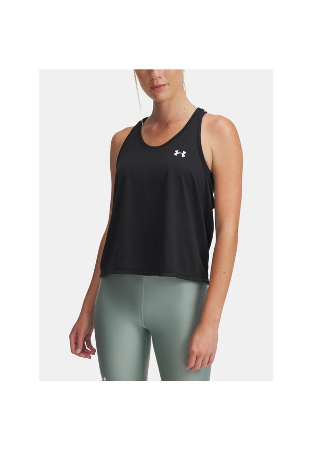Top treningowy damski Under Armour Tech Swing Tank. Kolor: czarny. Sport: fitness