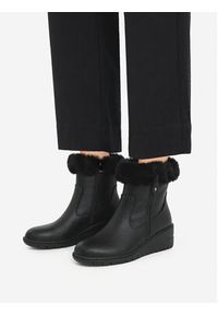 Clara Barson Botki CEO-RE23F677-5 Czarny. Kolor: czarny. Materiał: skóra, materiał #3