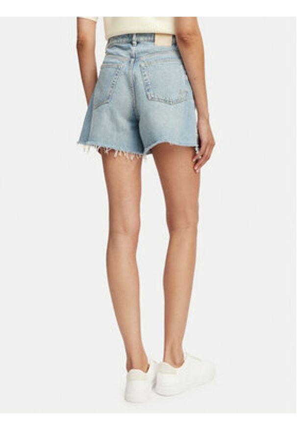 BOSS Szorty jeansowe 50558697 Niebieski jasny Regular Fit. Kolor: niebieski. Materiał: bawełna