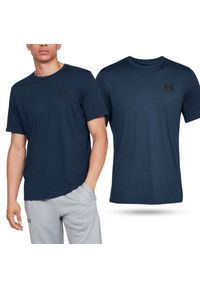Under Armour - Koszulka fitness męska UNDER ARMOUR Sportstyle z krótkim rękawem. Kolor: niebieski. Długość rękawa: krótki rękaw. Długość: krótkie. Sport: fitness #1