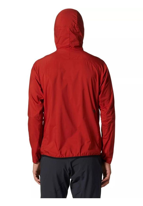 MOUNTAIN HARDWEAR - Wiatrówka męska Mountain Hardwear Kor Airshell Hoody. Kolor: czerwony