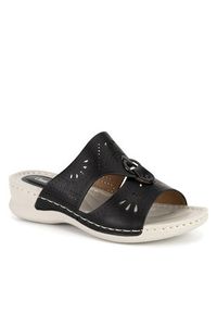 Clara Barson Klapki WYL05010-13 Czarny. Kolor: czarny. Materiał: syntetyk