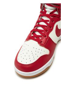 Nike Sneakersy W Dunk High DD1869 Czerwony. Kolor: czerwony. Materiał: skóra