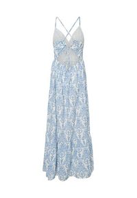 YAS Sukienka letnia Cinni 26036881 Błękitny Regular Fit. Kolor: niebieski. Materiał: bawełna. Sezon: lato #3