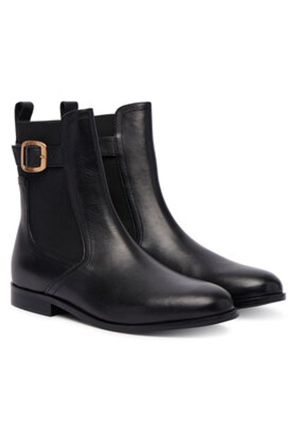 TwinSet - TWINSET Sztyblety Tronchetto 252TCP120 Czarny. Kolor: czarny. Materiał: skóra