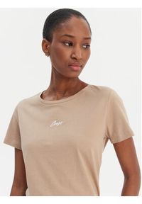 BOSS T-Shirt Elove 50554696 Brązowy Regular Fit. Kolor: brązowy. Materiał: bawełna #5