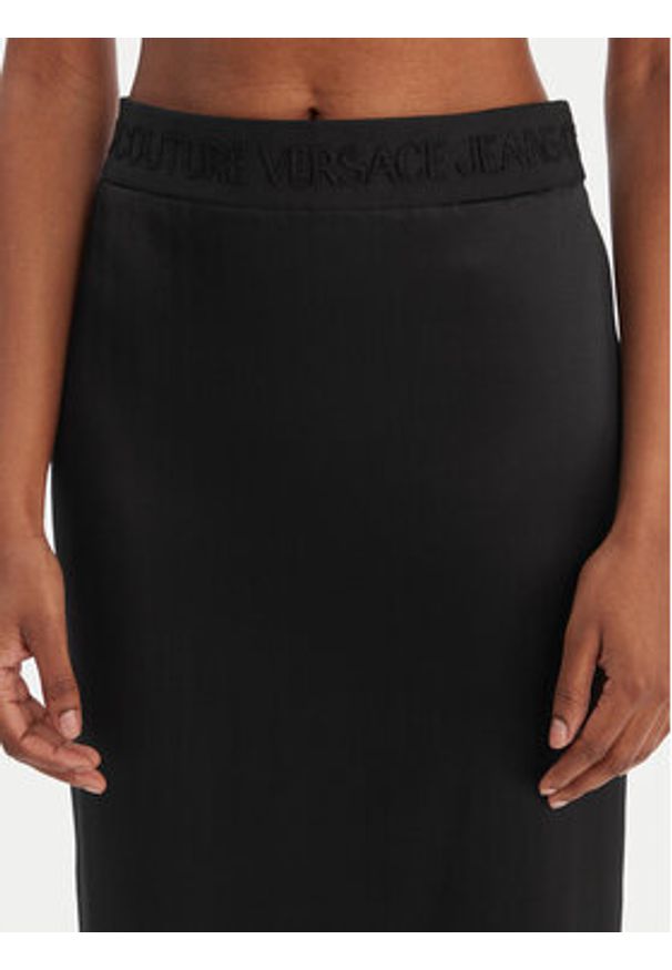 Versace Jeans Couture Spódnica ołówkowa 80HAE806 N0640 Czarny Slim Fit. Kolor: czarny. Materiał: wiskoza