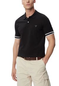 Guess - GUESS Czarny męski t-shirt polo Lyle, Rozmiar S. Okazja: na co dzień. Typ kołnierza: polo. Kolor: czarny. Styl: casual, klasyczny, sportowy #3