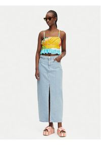 Roxy Top Atlas Palmy Daze ERJWT03669 Kolorowy Regular Fit. Materiał: bawełna. Wzór: kolorowy #4