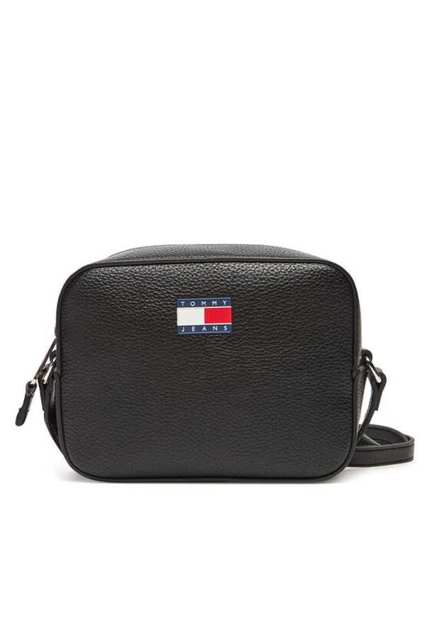 Tommy Jeans Torebka Tjw Must Camera Bag AW0AW17543 Czarny. Kolor: czarny. Materiał: skórzane
