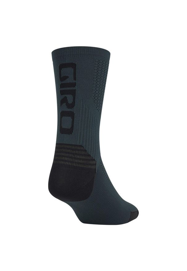 GIRO - Skarpety kolarskie męskie Giro HRC + Grip. Kolor: zielony. Materiał: elastan, poliamid. Sport: kolarstwo