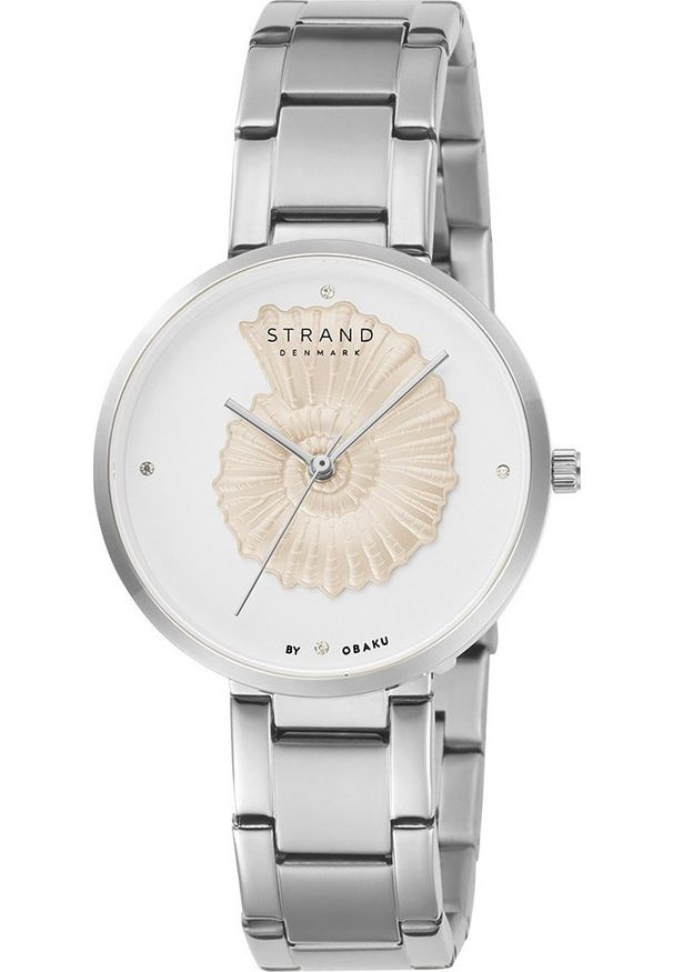 Zegarek Strand Zegarek damski Strand S700LHCISC-DSS CYRKONIE srebrny. Kolor: srebrny