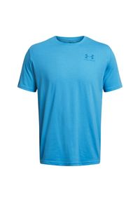 Under Armour - Męska Koszulka Sportowa. Kolor: niebieski