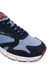 TOMMY HILFIGER - Tommy Hilfiger Sneakersy Outdoor Runner FM0FM05945 Niebieski. Kolor: niebieski. Materiał: zamsz, skóra. Sport: outdoor #6