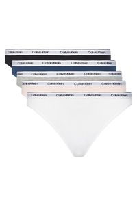 Calvin Klein Underwear Komplet 5 par fig klasycznych 000QD5208E Kolorowy. Materiał: bawełna. Wzór: kolorowy