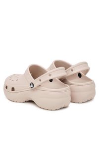 Crocs Klapki Classic Platform Clog 206750 Beżowy. Kolor: beżowy. Obcas: na platformie #2