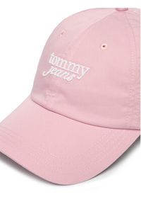 TOMMY HILFIGER - Tommy Hilfiger Czapka z daszkiem Scri AW0AW18358 Różowy. Kolor: różowy. Materiał: bawełna #2