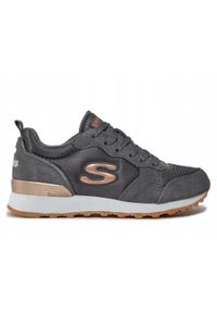 skechers - Buty na co dzień damskie SKECHERS RETROS OG 85 skóra. Okazja: na co dzień. Kolor: szary. Materiał: skóra