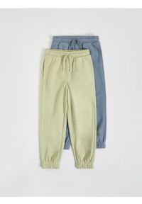 Reserved - Bawełniane spodnie 2 pack - niebieski. Kolor: niebieski. Materiał: bawełna #1