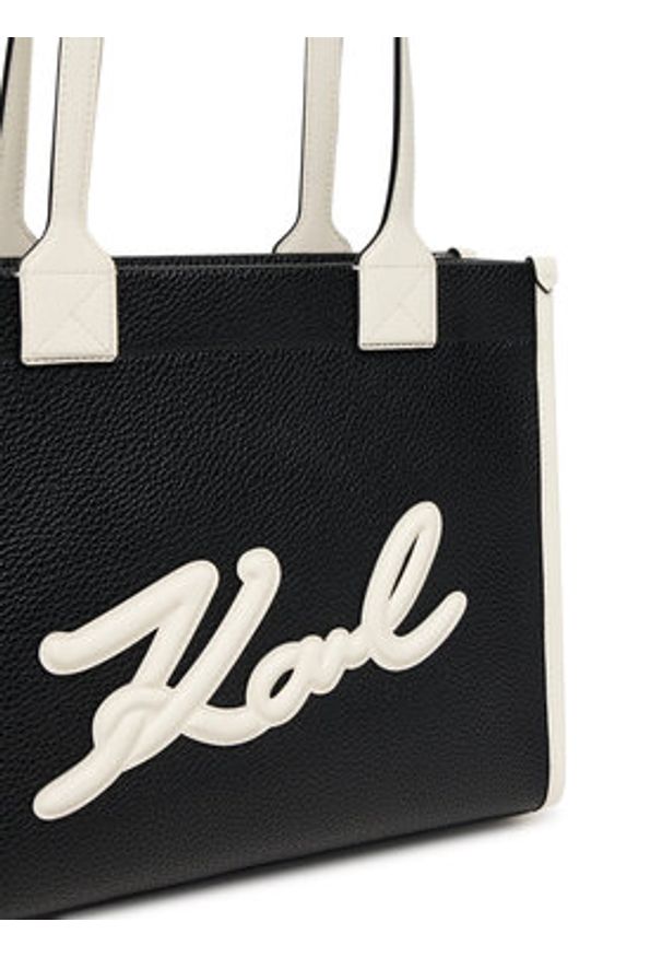 Karl Lagerfeld - KARL LAGERFELD Torebka A1W30042 Czarny. Kolor: czarny. Materiał: skórzane