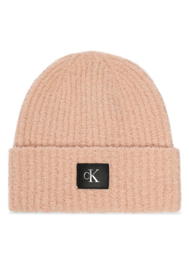 Calvin Klein Czapka Hardware K60K612652 Różowy. Kolor: różowy. Materiał: akryl